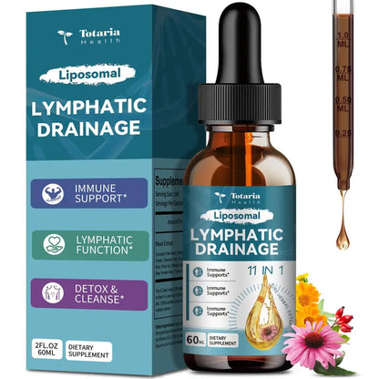Totaria Liposomal Lymphatic Drainage Drops - Organic Herbal Supplement